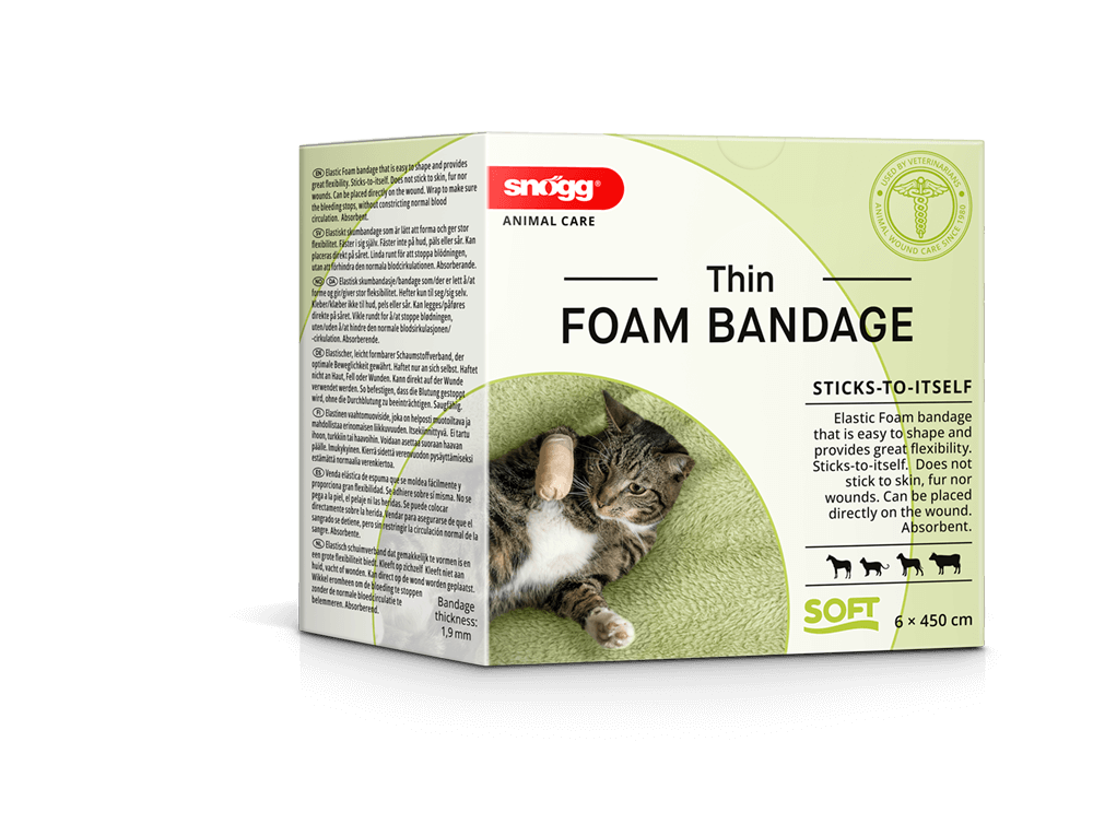 Unterlage Pflaster für Pferde/ Tiere - Snögg Thin Foam Bandage (VORMALS Snögg ANIMAL SOFT )