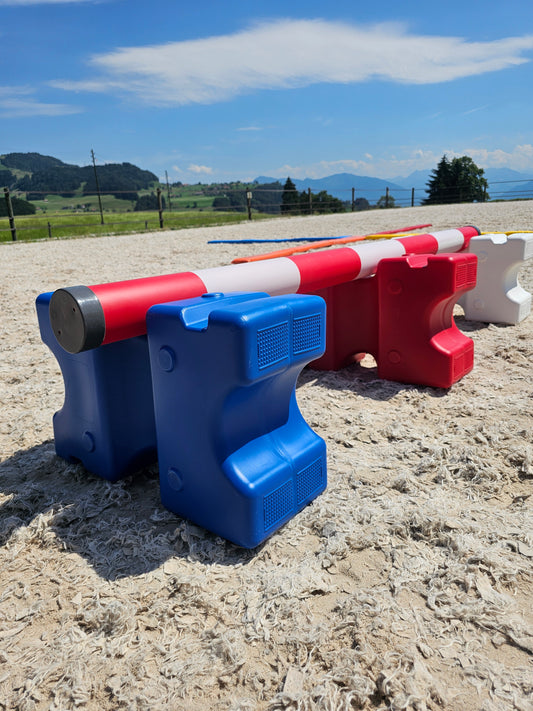Hindernisstange aus Kunststoff 10cm Durchmesser Längen: 2m/ 2.5m/ 3m
