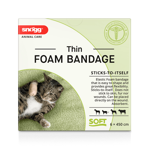 Unterlage Pflaster für Pferde/ Tiere - Snögg Thin Foam Bandage (VORMALS Snögg ANIMAL SOFT )