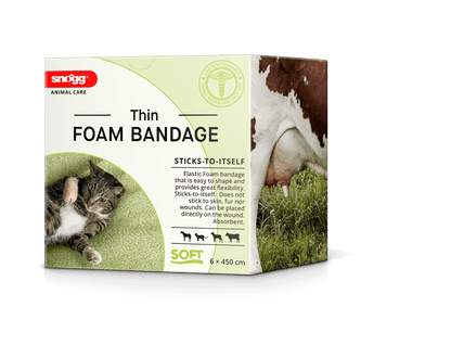 Unterlage Pflaster für Pferde/ Tiere - Snögg Thin Foam Bandage (VORMALS Snögg ANIMAL SOFT )