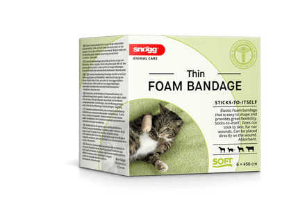 Unterlage Pflaster für Pferde/ Tiere - Snögg Thin Foam Bandage (VORMALS Snögg ANIMAL SOFT )